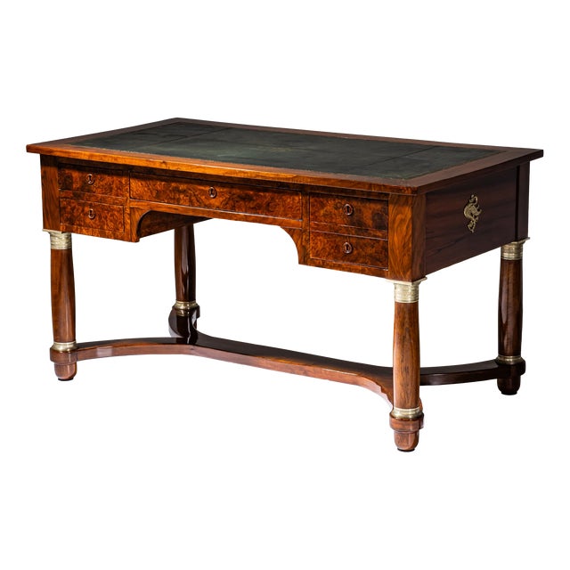Charles X-Style Bureau Plat, France, 19th Century For Sale