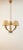 Brass Chandelier with Parchment Lampshades, in Very Good conditions. Designed 1970 to 1979 Up to 250V (Europe/UK...