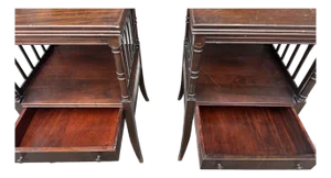 Mid 20th Century Pair of Potthast Brothers Style Mid-Century American Federal Mahogany Side Tables