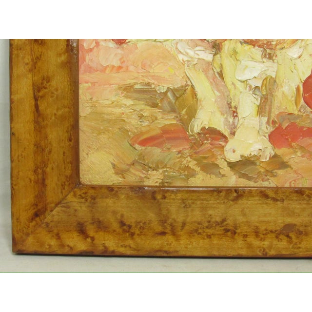 Vintage English Oil on Board Painting of Mushrooms For Sale - Image 4 of 14