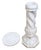 Vintage Italian Carved Carrara Marble Pedestal Plant Stand Column For Sale In New York - Image 6 of 10