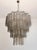 Large Vintage Murano Glass Tiered Chandelier with Smoked Glass Tube, 1990s For Sale - Image 9 of 16