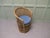 Wood French Tiki Style Woven Bamboo Tub Chair, 1960s For Sale - Image 7 of 8