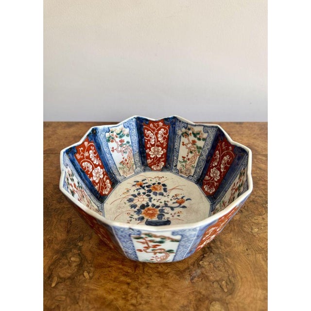 Antique Japanese Imari Bowl, 1900 For Sale - Image 3 of 8