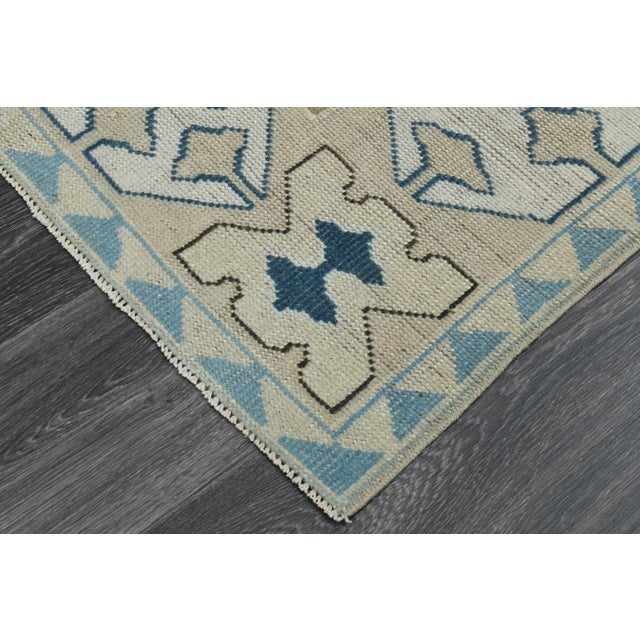 1970s Vintage Turkish Handmade Wool & Cotton Orange Area Rug For Sale - Image 11 of 11