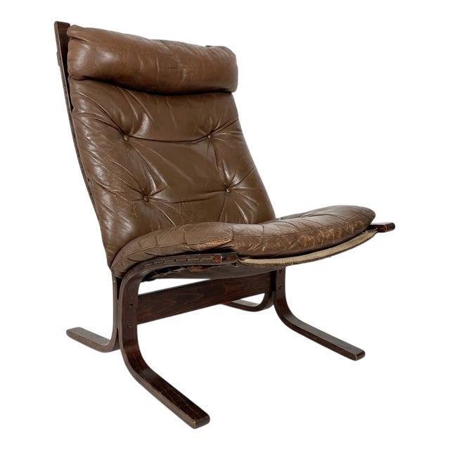 Brown Siesta Chair by Ingmar Relling for Westnofa, 1960s For Sale