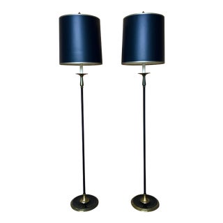 1950s French Style Floor Lamps - A Pair For Sale