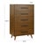 Emery Walnut 5 Drawer Chest For Sale - Image 10 of 11