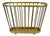 Vintage Gatco Mid Century Modern Solid Brass Spindle Modernist Magazine Rack For Sale