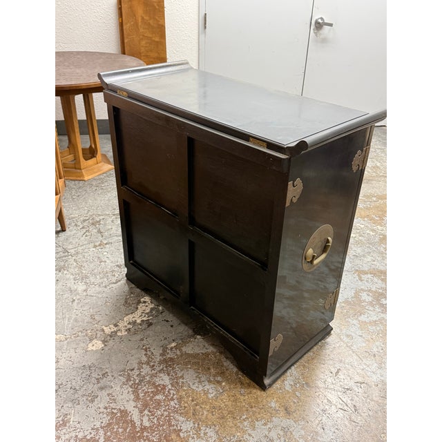 Lacquered Chinoiserie Dry Bar, Vintage For Sale - Image 12 of 12