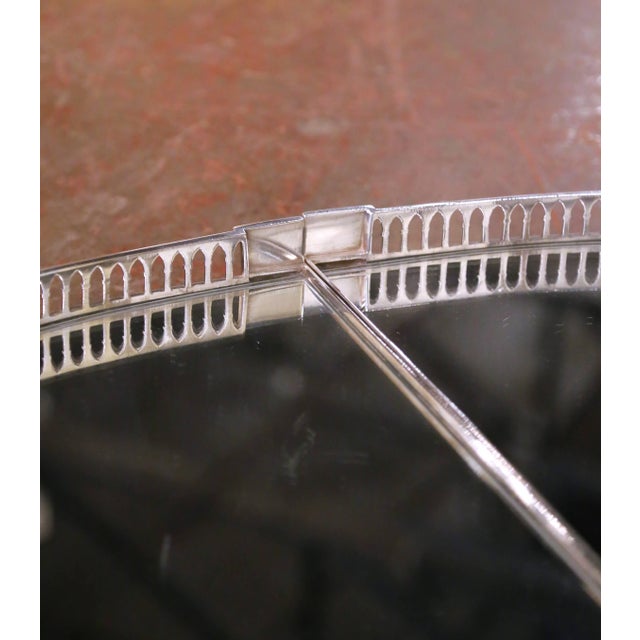 19th Century French Silvered Bronze & Mirrored Two-Piece "Surtout De Table" For Sale In Dallas - Image 6 of 8