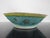 Chinese Tongzhi Turquoise Enamel Hand Painted Flower Octagonal Pottery Bowl For Sale - Image 4 of 11