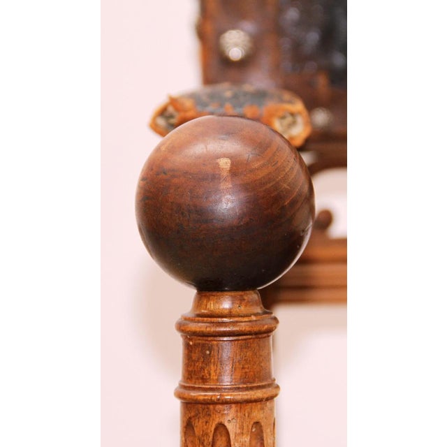 Wood Set of Henri II Style Armchairs For Sale - Image 7 of 12