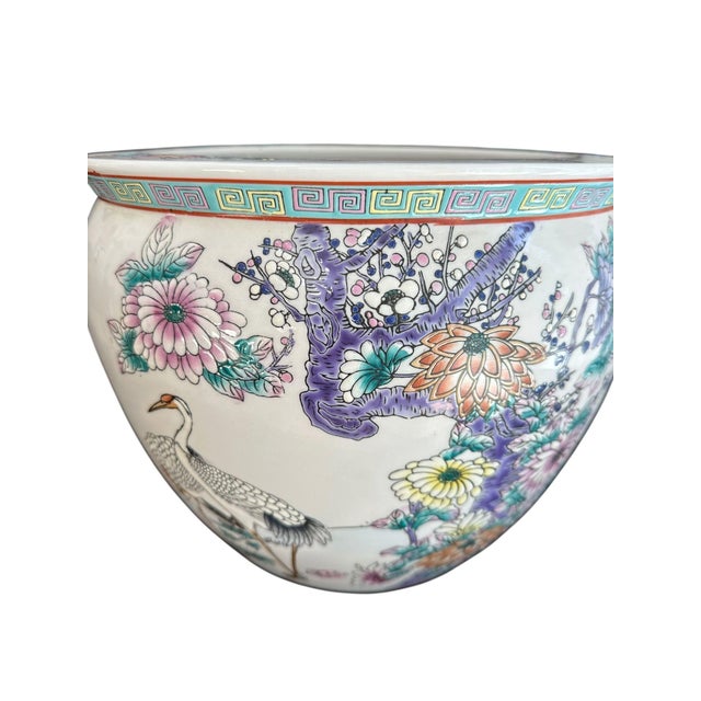 Mid 20th Century Chinese Export Fish Bowl / Jardiniere For Sale - Image 9 of 13