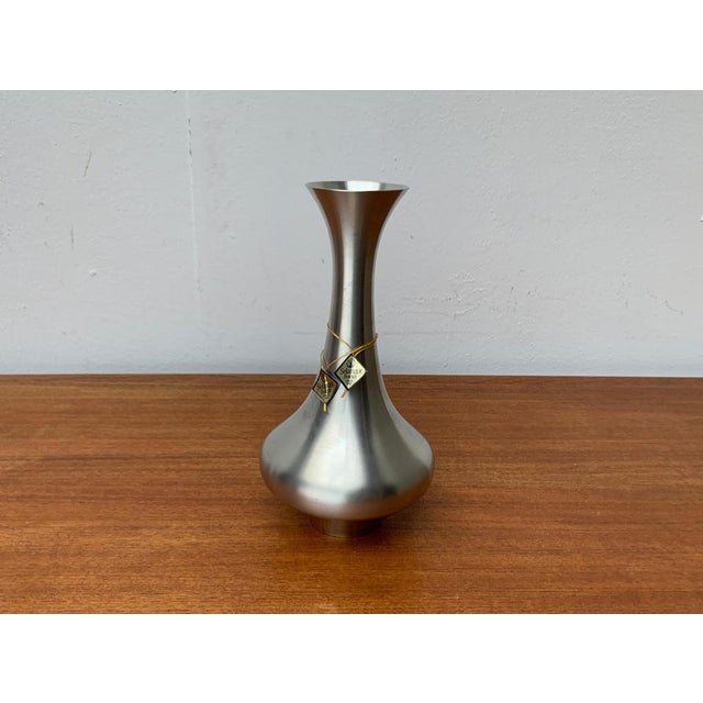 Vintage Metal Vase from Selangor Pewter For Sale - Image 5 of 18