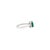 Art Deco Contemporary 1.49 Ct Octagon Cut Green Onyx Solitaire Ring in Silver - Size 8 For Sale - Image 3 of 12