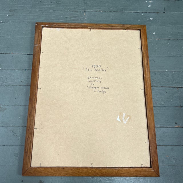 Contemporary Original Painting by Stephen Heigh “1970 the Beatles” For Sale - Image 4 of 4