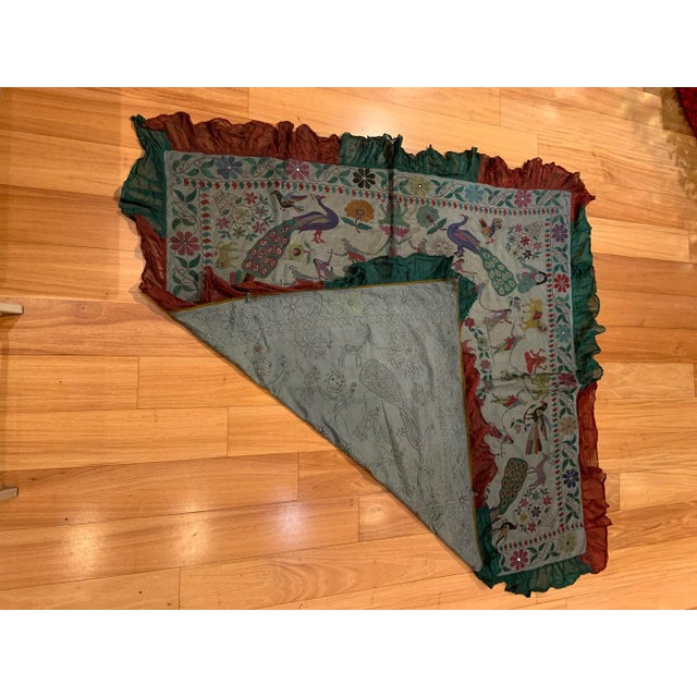1990s Indian Embroidered Textile For Sale - Image 4 of 6