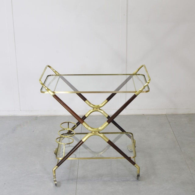 Cesare Lacca Serving Trolley by Cesare Lacca, 1950s For Sale - Image 4 of 11