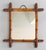 Brown Antique French Faux Bamboo Carved Mirror For Sale - Image 8 of 8