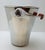 Mid-Century Modern Late 20th-Century Laurent-Perrier Champagne Stainless Steel Wine Bucket With Leather Handle For Sale - Image 3 of 8