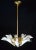 1970s Murano White Glass Petal Chandelier For Sale - Image 14 of 14