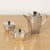 Wood 1930s French Art Deco Silverplate Tea Set- 3 Pieces For Sale - Image 7 of 11