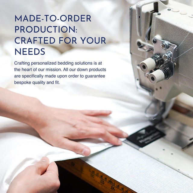 Premium Medium White Duck Down Pillow with TENCELTM Lyocell Organic Cotton Shell, Queen For Sale - Image 6 of 6