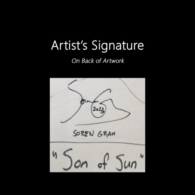 "Son of Sun" Original Artwork by Soren Grau For Sale - Image 9 of 10