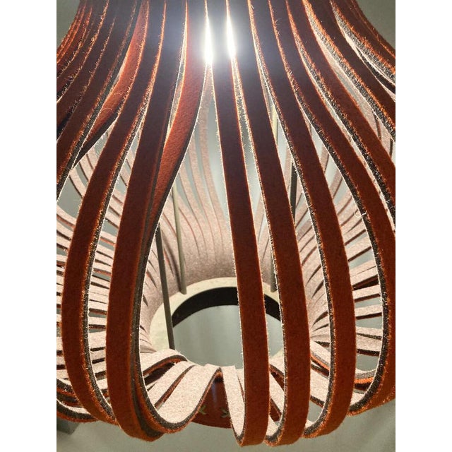 Textile Large Felt Pendant Lamp by Sas Adriaenssens for BuzziSpace For Sale - Image 7 of 15