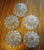 Glass Vintage Mid 20th Century Textured Glass Flower Leaves Round Globe Shades - Set of 5 For Sale - Image 7 of 10