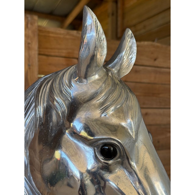 Arthur Court Equestrian Horse Head Ice Bucket or Wine Chiller For Sale - Image 10 of 12