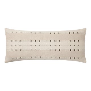 Amber Lewis x Loloi Gabrielle Beige / Terracotta 13'' x 35'' Cover Only Pillow For Sale