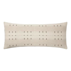 Amber Lewis x Loloi Gabrielle Beige / Terracotta 13'' x 35'' Cover Only Pillow