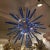 Trihedral Murano Glass Blue Ceiling Lamp For Sale - Image 4 of 7