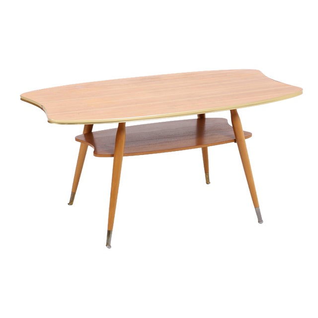 Vintage Coffee Table in Wood, 1950s For Sale