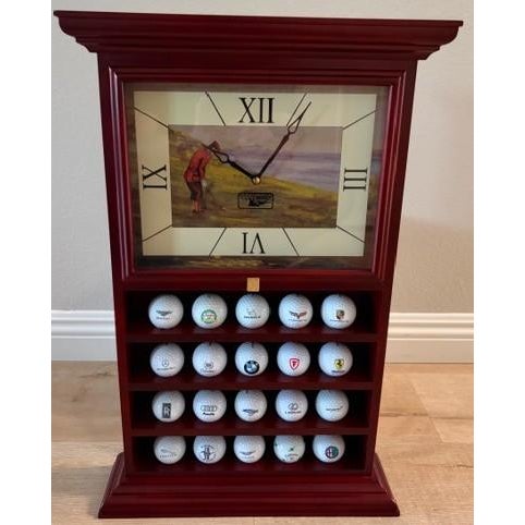 1980s Linden Pga Tour Golf Clock Featuring Iconic Cars Brands - Ferrari, Porsche, Aston Martin For Sale - Image 4 of 7