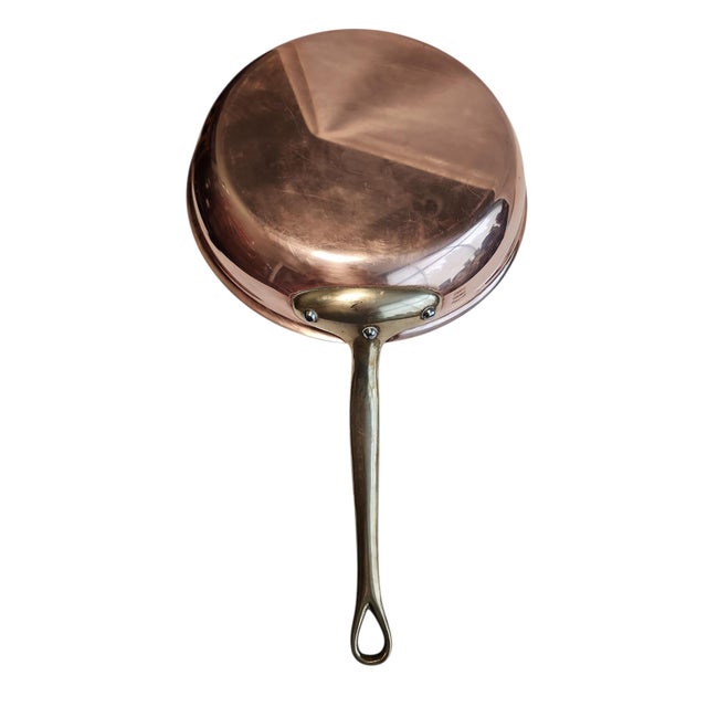 Mid-Century Modern Mauviel Williams Sonoma Vintage Ten Inch Copper Fry Pan For Sale - Image 3 of 4