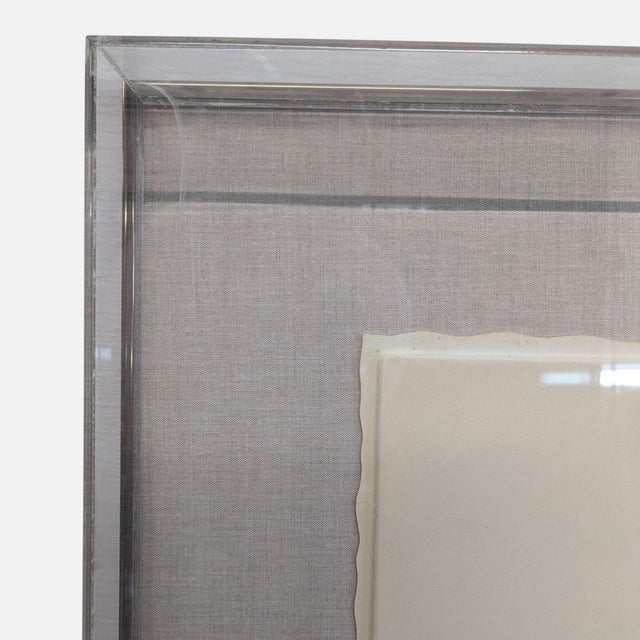 Plastic Large Artist Proof Embossed Rose Relief by Carole Gerst Katz – Lucite Floating Frame For Sale - Image 7 of 10