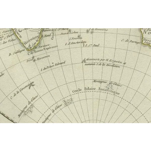 Early 19th Century World Map in Two Hemispheres, 1802 For Sale - Image 5 of 9