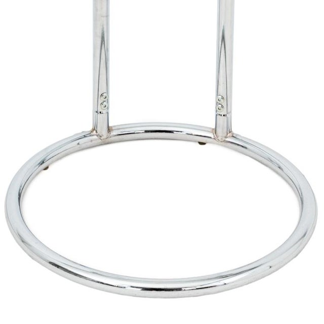 Eileen Gray Eileen Gray Style Chrome and Glass Side Table For Sale - Image 4 of 6