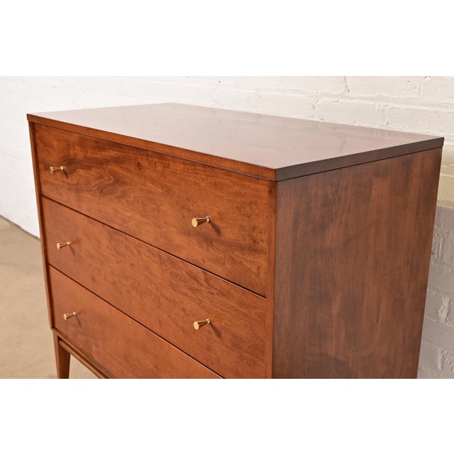 Paul McCobb Planner Group Solid Birch Dresser or Chest of Drawers, Newly Refinished For Sale - Image 10 of 15