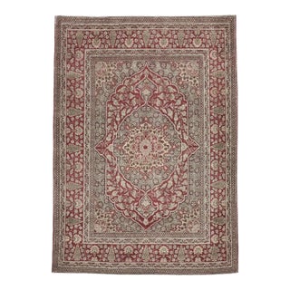 Galerie Shabab Collection Early 20th Century Persian Tabriz Throw Rug For Sale