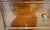 Wood Antique Mahogany Inlaid Writing Desk W/ Glass Top - Excellent Condition For Sale - Image 7 of 12