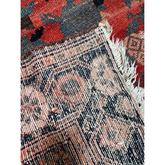 3ft 8in × 16ft Hand-Knotted Persian Runner, Vintage For Sale In San Francisco - Image 6 of 12