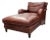 Classic Leather Chaise Lounge For Sale