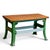 A characterful vintage butcher’s block combining a thick solid hardwood work surface with a substantial cast-iron base. An...