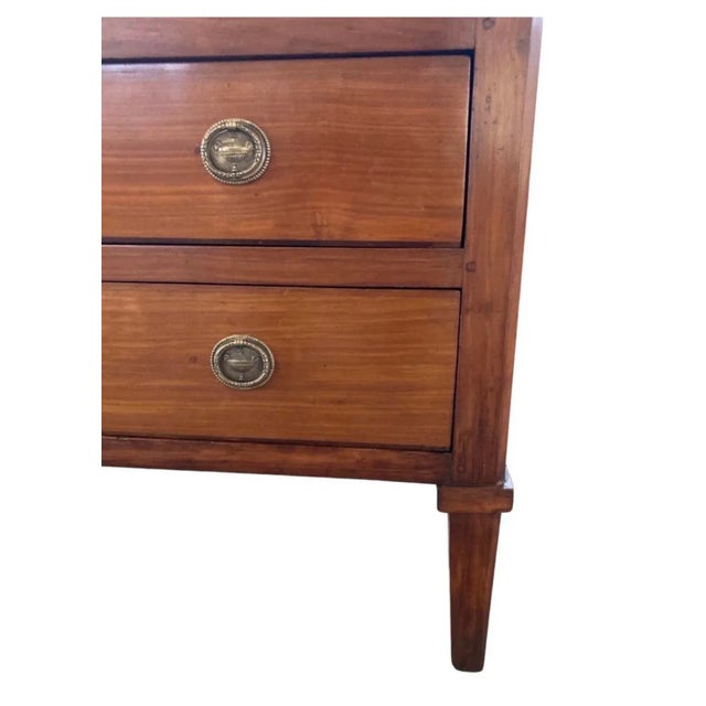 Early 19th Century 19th Century Italian Neoclassical Cherry Commode / Chest of Drawers For Sale - Image 5 of 11
