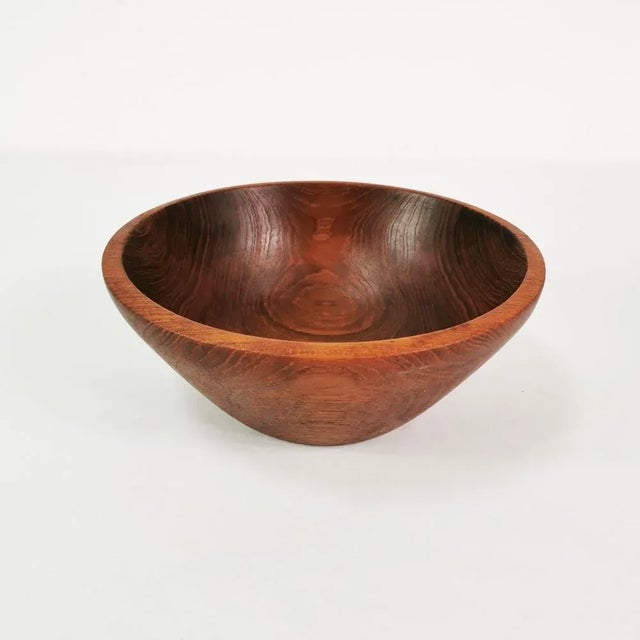 1960s Mid-Century Bowl and Salad Spoons in Teak, 1960s, Set of 3 For Sale - Image 5 of 10