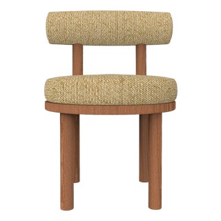 Moca Chair in Safire 16 Fabric and Smoked Oak by Studio Rig for Collector For Sale